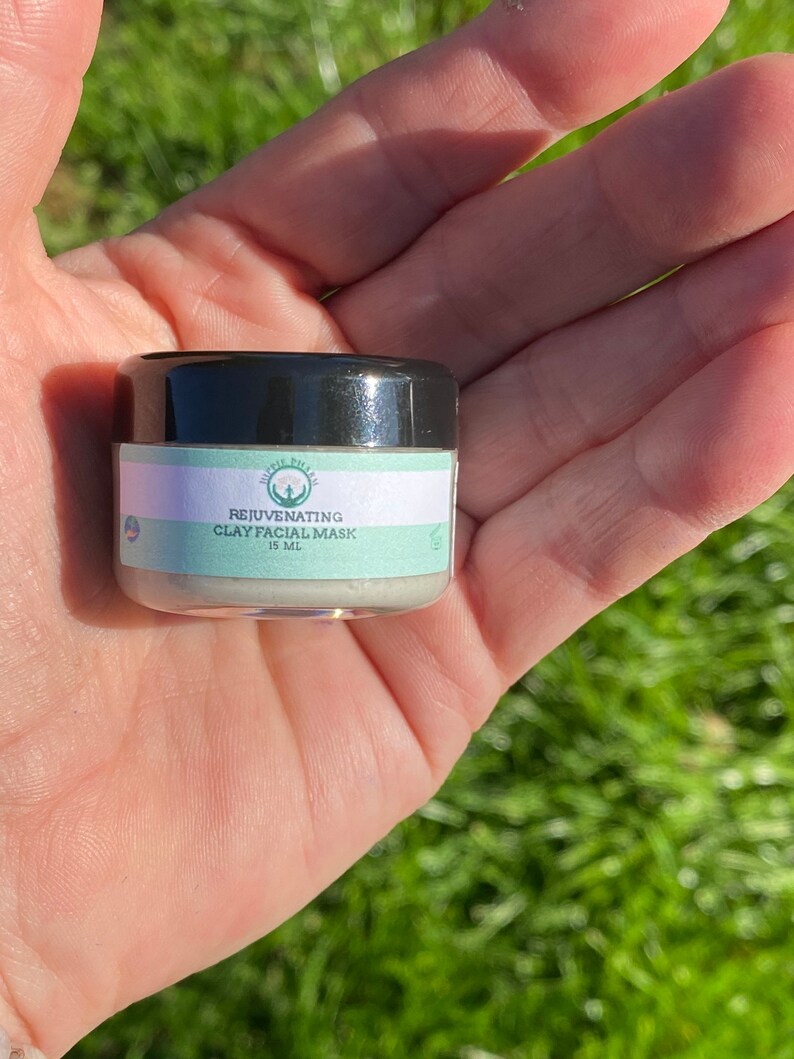 Rejuvenating Clay Facial Mask 2oz Vegan Clay Facial Masks Etsy