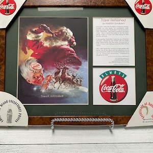 VTG 1998 Coca Cola Travel Refreshed Limited Edition Lithograph Coca-Cola Home Decor