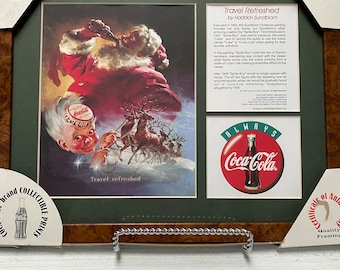 VTG 1998 Coca Cola Travel Refreshed Limited Edition Lithograph Coca-Cola Home Decor