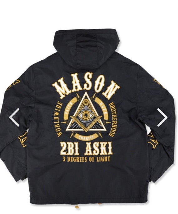 Masonic Windbreaker Etsy