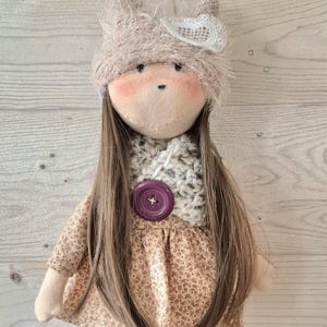 Interior doll, Textile Doll, Rag Doll, Soft Doll, Russian Doll, Tilda Doll, Decorative Doll