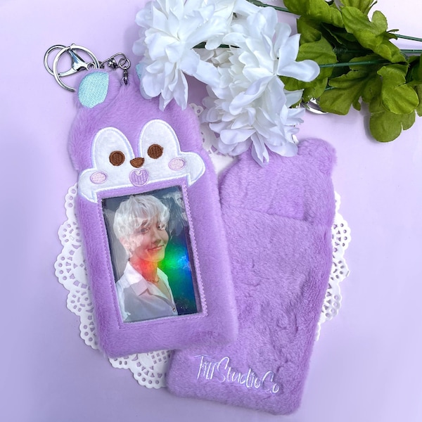 Kawaii Squirrel Plush Photocard Holder