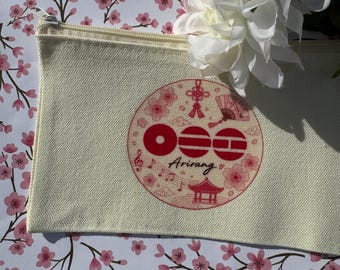 Arirang Themed Canvas Pouch