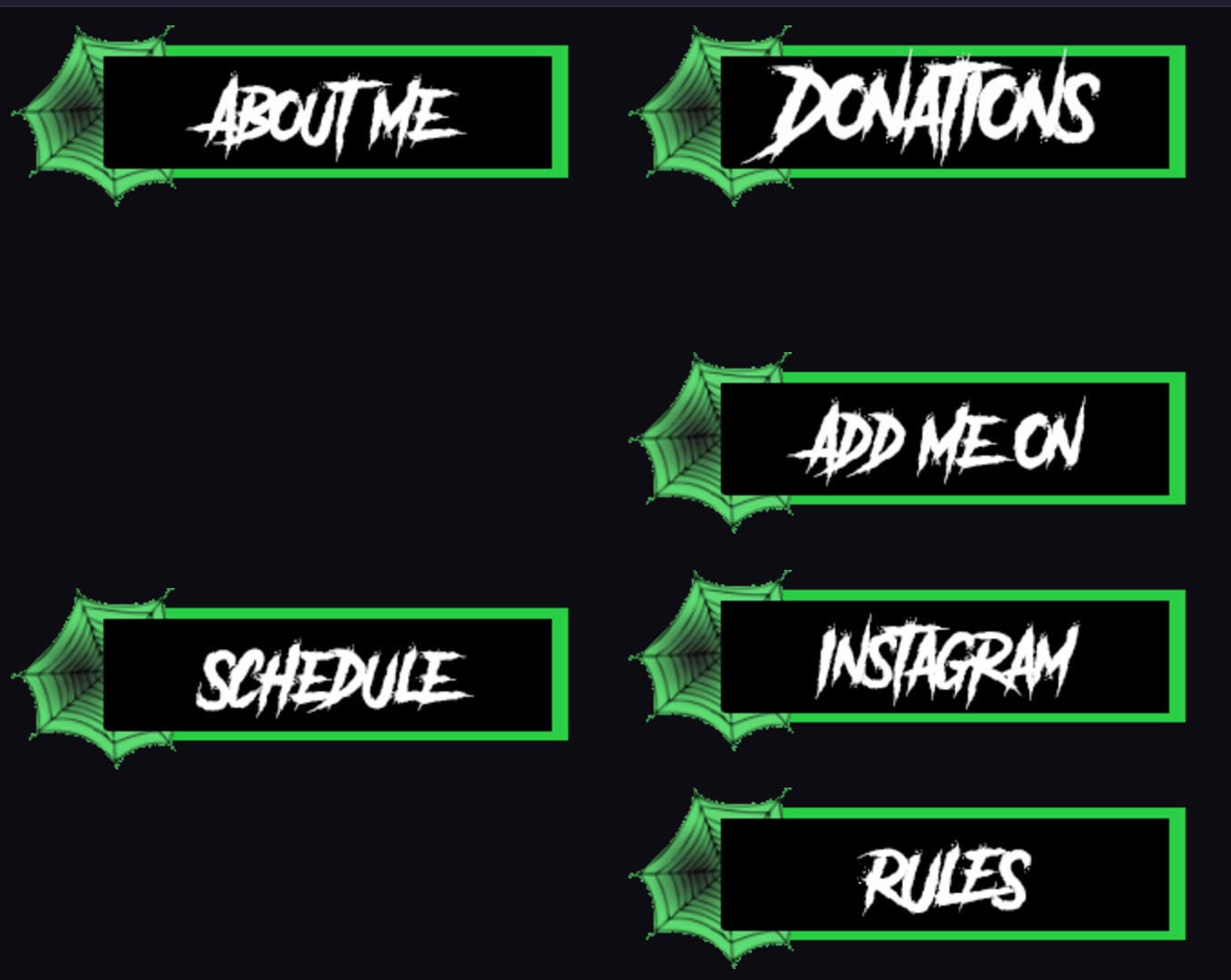 How to add twitch panels manmaz