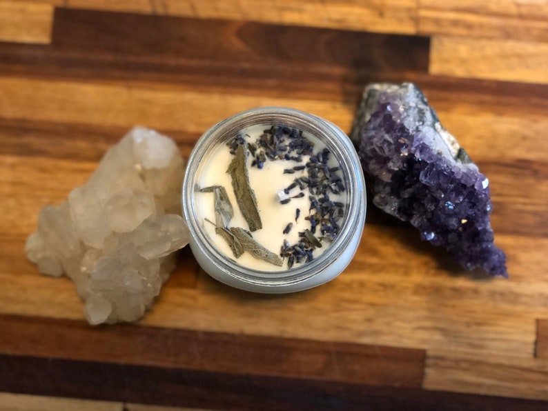 SacredHerbsShop Sage & Lavender Candle - Thumbnail 3
