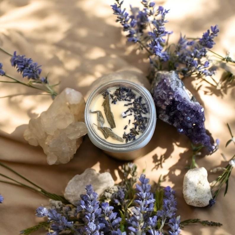 SacredHerbsShop Sage & Lavender Candle - Thumbnail 2