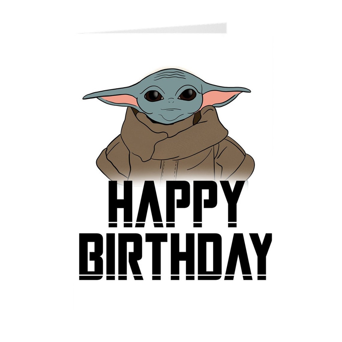 Baby Yoda Birthday Card - Cards Blog