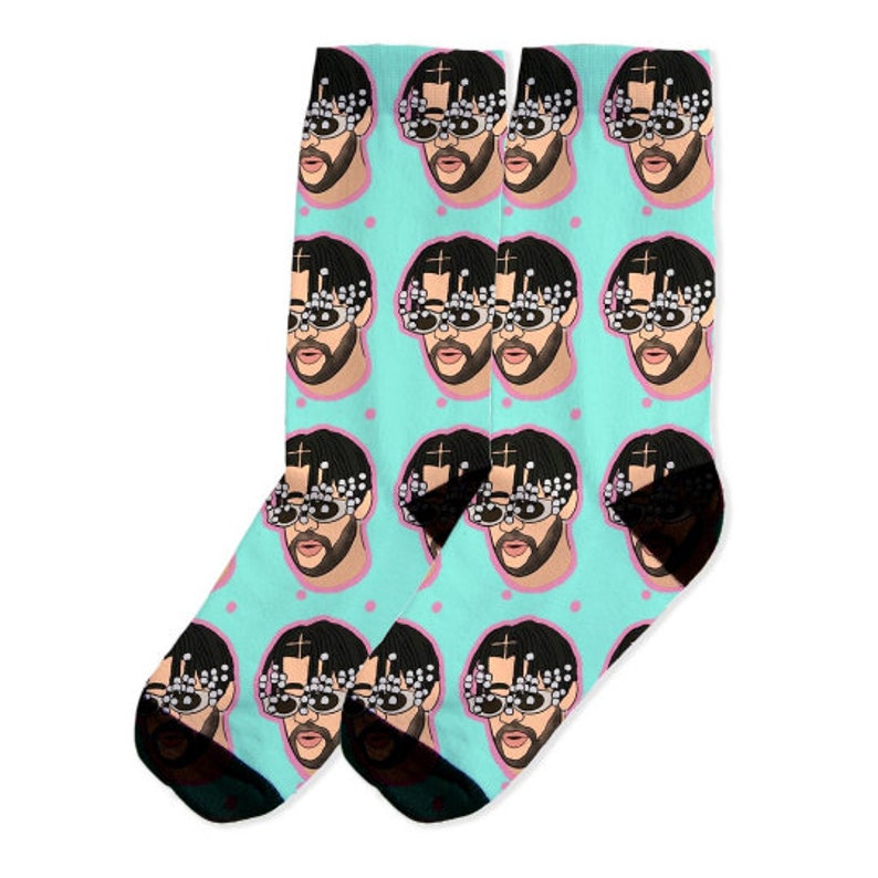 Bad Bunny Socks Dakiti Bad Bunny Socks in Spanish Bad Etsy