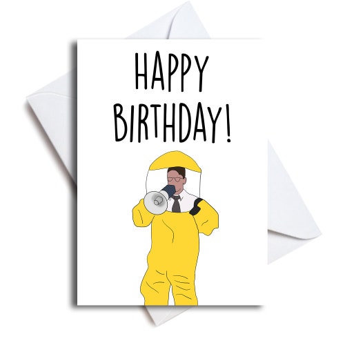 Dwight Quarantine Birthday Card // the Office Birthday Card Etsy