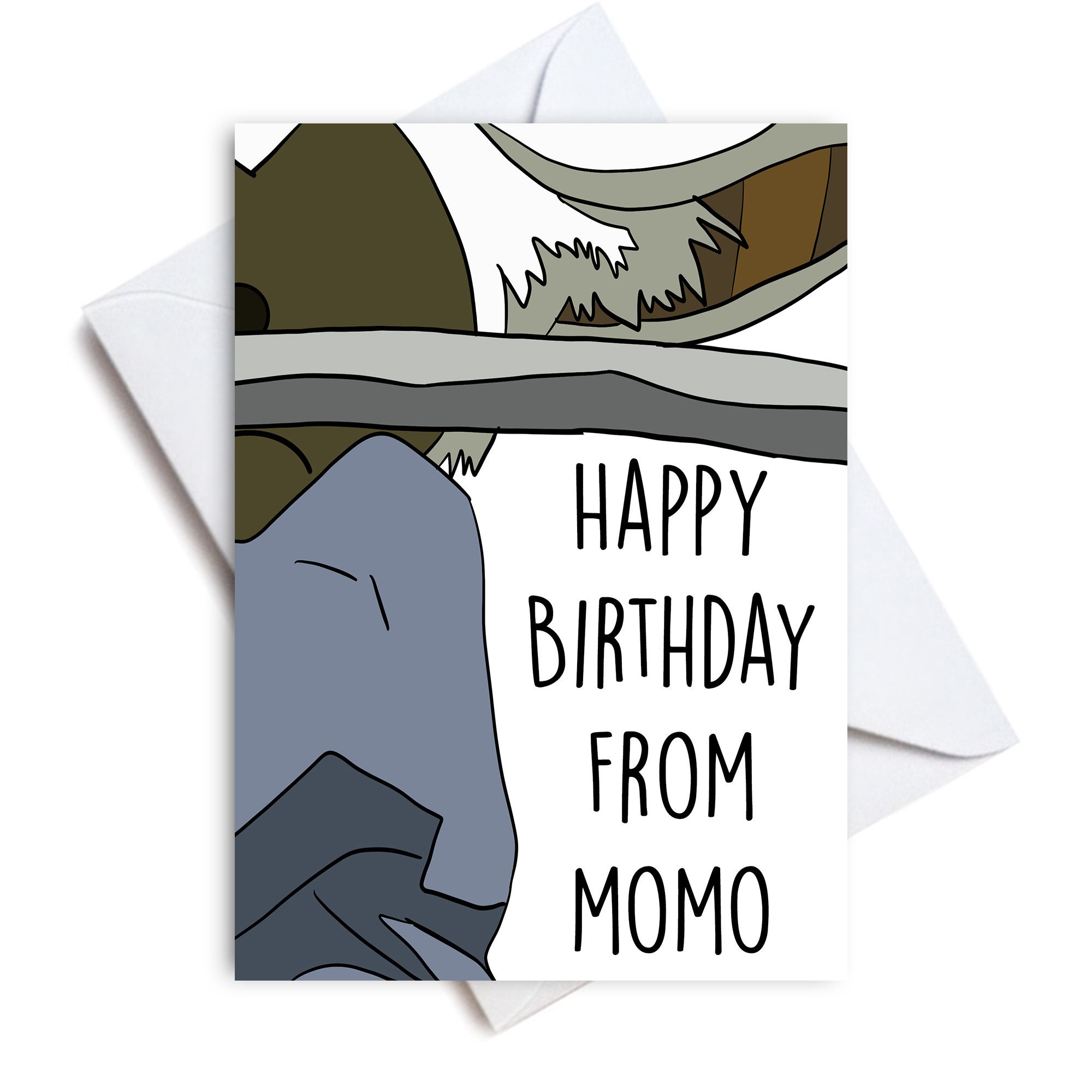 Joyeux Anniversaire De Momo Derniere Carte Airbender Etsy