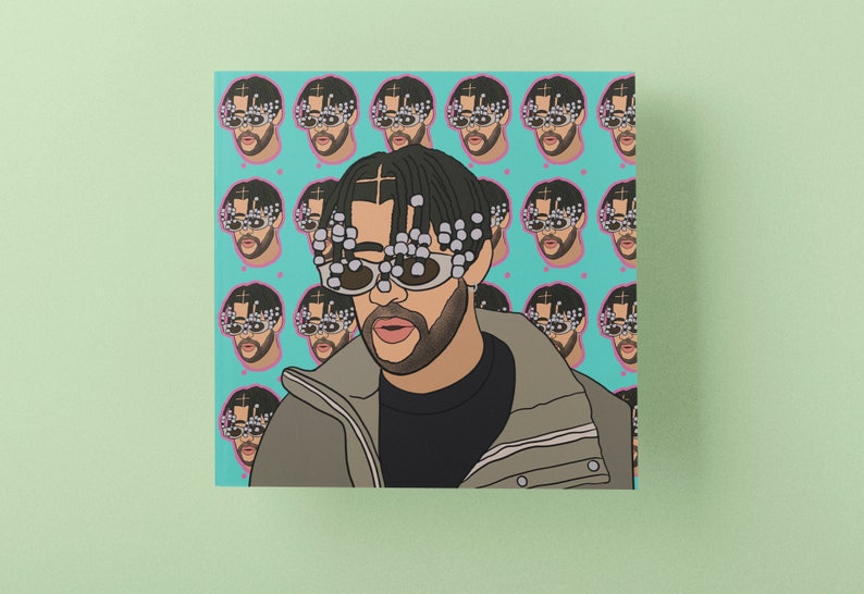 Bad Bunny Canvas Dakiti Bad Bunny Canvas in Spanish Aqui Etsy