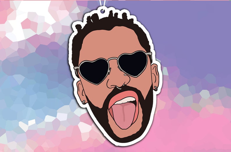 Bad Bunny Air Freshener Bad Bunny Gift Bad Bunny Car Gift Etsy