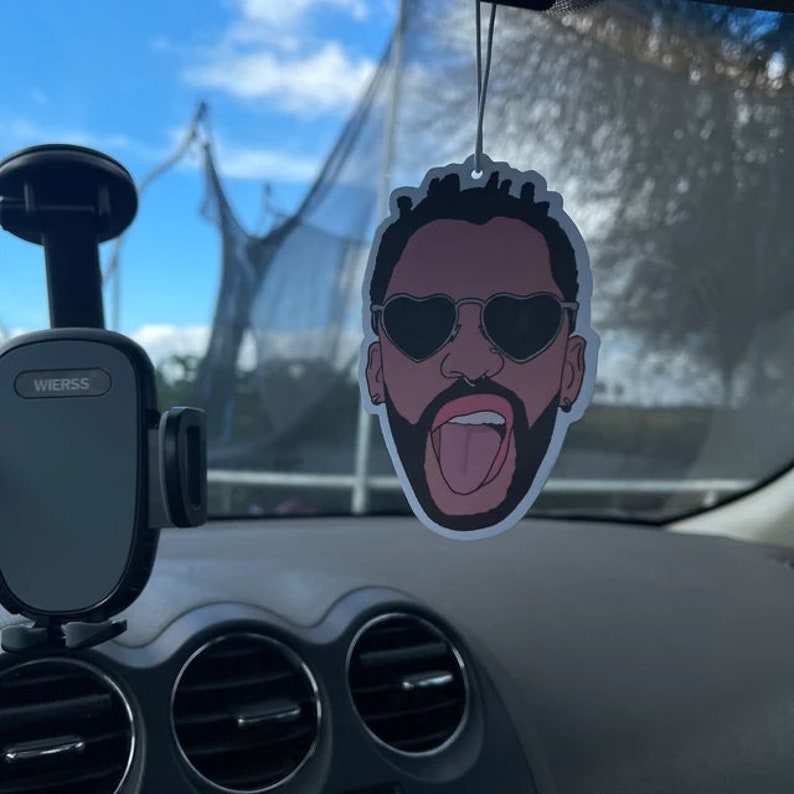 Bad Bunny Air Freshener Bad Bunny Gift Bad Bunny Car Gift Etsy