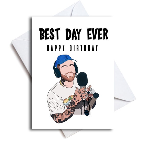 Tarjeta de cumpleaños de Mac Miller de mac miller Tarjeta de cumpleaños de Mac Miller