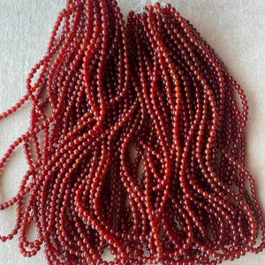 Genuine Carnelian High-Quality 4mm Smooth Round Beads 16&quot; Strand Red Agate Gemstone Beads For Jewelry Making