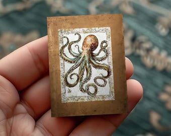 Printable Dollhouse Mini Book, Lost Beach, Junk Journal Digital Paper, Craft Activity, Printable Ephemera, Collage Sheet 11 x 8.5