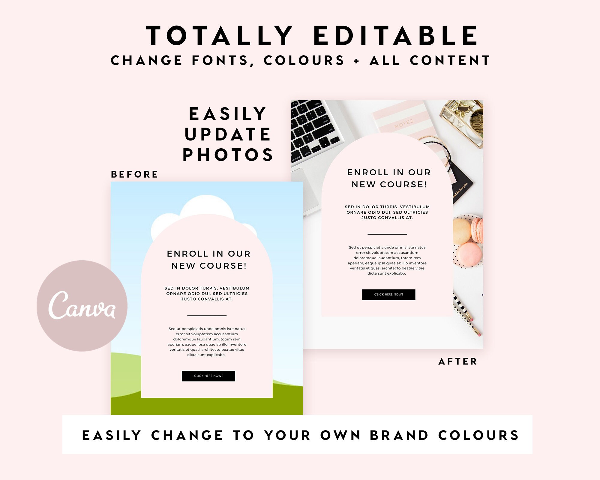 Challenge Template INSTANT DOWNLOAD Canva Template Workbook - Etsy