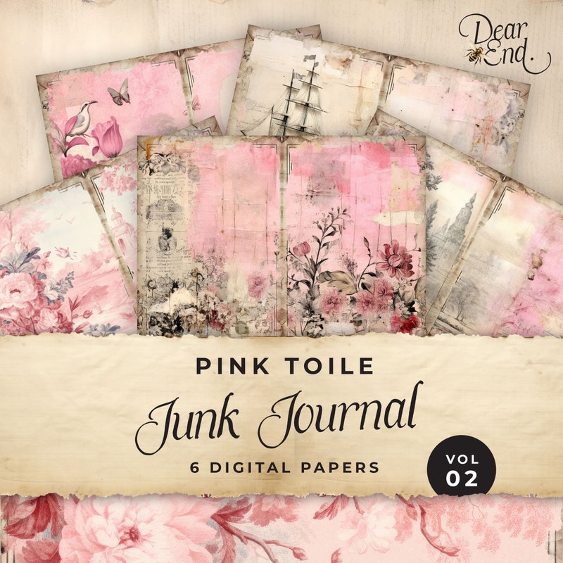 Pink Toile - Etsy