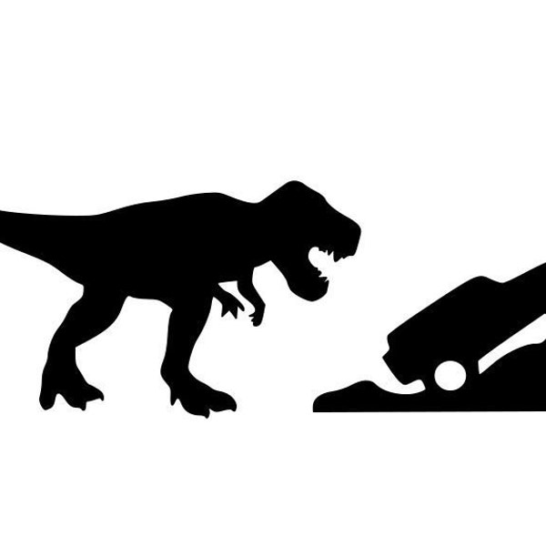 Dino Windshield Decal | Trex | Dinosaur | Funny | Custom | Car | SUV | 4x4 | Truck | Auto | Decals | Sticker | Stickers | Cup