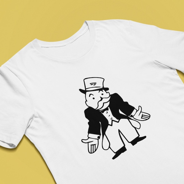 Monopoly Man T Shirt Etsy
