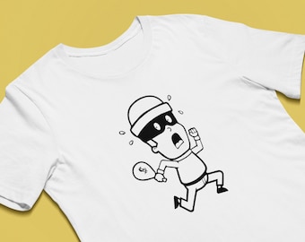 Mens Robber t shirt men funny t shirt graphic t shirt men tees for men vintage tees mens retro t shirt men shirt gifts for men