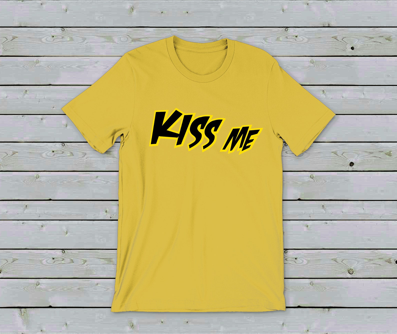 Men's Kiss Me retro tshirt vintage cool funny tee Etsy