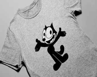 Homme t shirt cool t shirt hommes drôle t shirt graphique t shirt hommes tees pour hommes vintage tees hommes Felix The Cat t shirt homme chemise cadeaux pour hommes