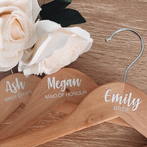 Wedding coat hanger label || LABEL ONLY || wedding || bride || bridesmaid || maid of honour || wedding gifts || bridal party gifts ||