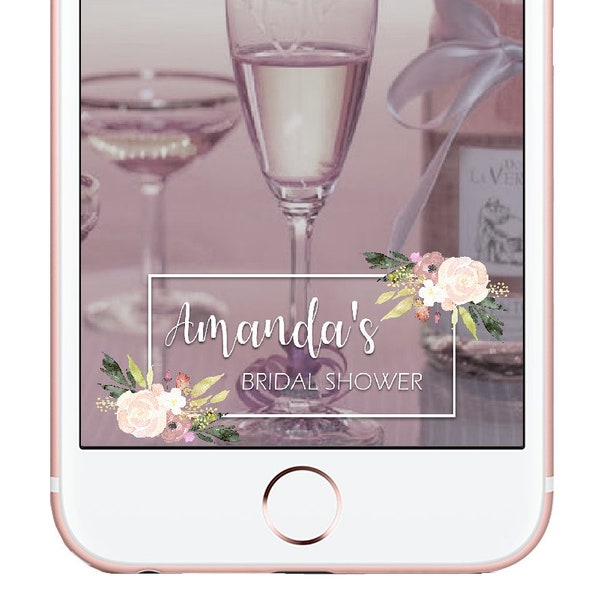 Snapchat Filter Bridal Shower, Custom Bridal Shower Filter for your guests, Party Favor Ending