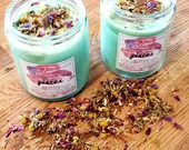 Pisces Candle Zodiac Intentions Astrology Soy Wax Candle All Natural Candle Herbal Candle Pisces the Fish Aromatherapy