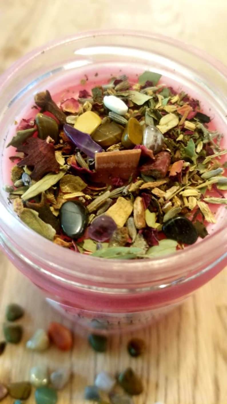 Intention Candle Intentional Living Candle Intentions Boho Candle Gratitude Candle Herbal Candle Soy Wax Candle Thank You