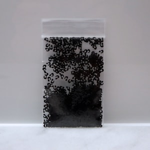 Black LEOPARD SPOT Glitter | Pure Black | Slime Charm | Nail Art | Resin Jewelry | Tumbler