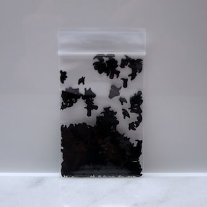 Black RODEO TRIO Glitter | Cowboy | Horse | Boots | Hat | 6 MM | Pure Black | Non-Holo | Nail | Resin Jewelry | Tumbler