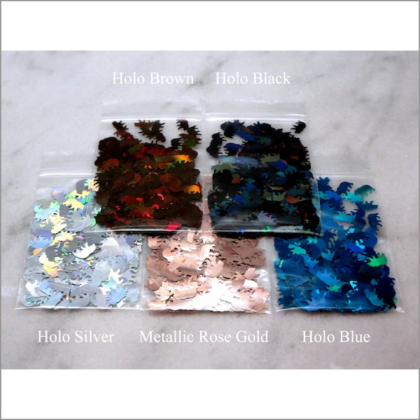 5 Mama Bear Glitter | 10MM | 5 Colors to Choose | Holo | Silver | Blue | Brown | Black | Metallic Rose Gold | Resin Jewelry | Tumbler |Craft