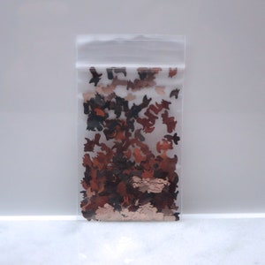 Metallic Bronze RODEO TRIO Glitter | Non-Holo | Cowboy | Horse | Boots | Hat | 6 MM | Solvent Resistant | Nail | Resin Jewelry | Tumbler