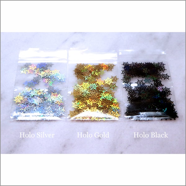 3-Bag Ship Steering Wheel Glitter Sample Pack | Holo | Silver | Gold | Black | Nautical | Maritime | Boat | Tumbler | Resin Jewelry | Crafts
