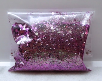 3-in-1 Small Color-Shifting Chameleon Chunky Mix | Nickel - Purple | 0.4 MM | 1MM | 2MM | Tumbler | Nail Art | Resin Jewelry