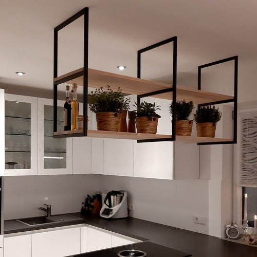 Ceilingmounted Floating Shelf Brackets Any Size Etsy