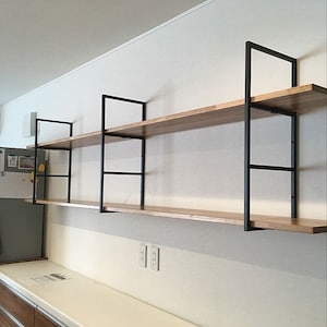 1 steel frames, Ceiling-Mounted Floating Shelf Brackets, Any size to order.