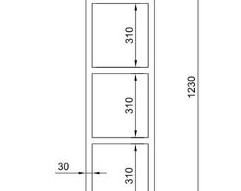 2 steel frames, Ceiling-Mounted Floating Shelf Brackets, Any size to order.