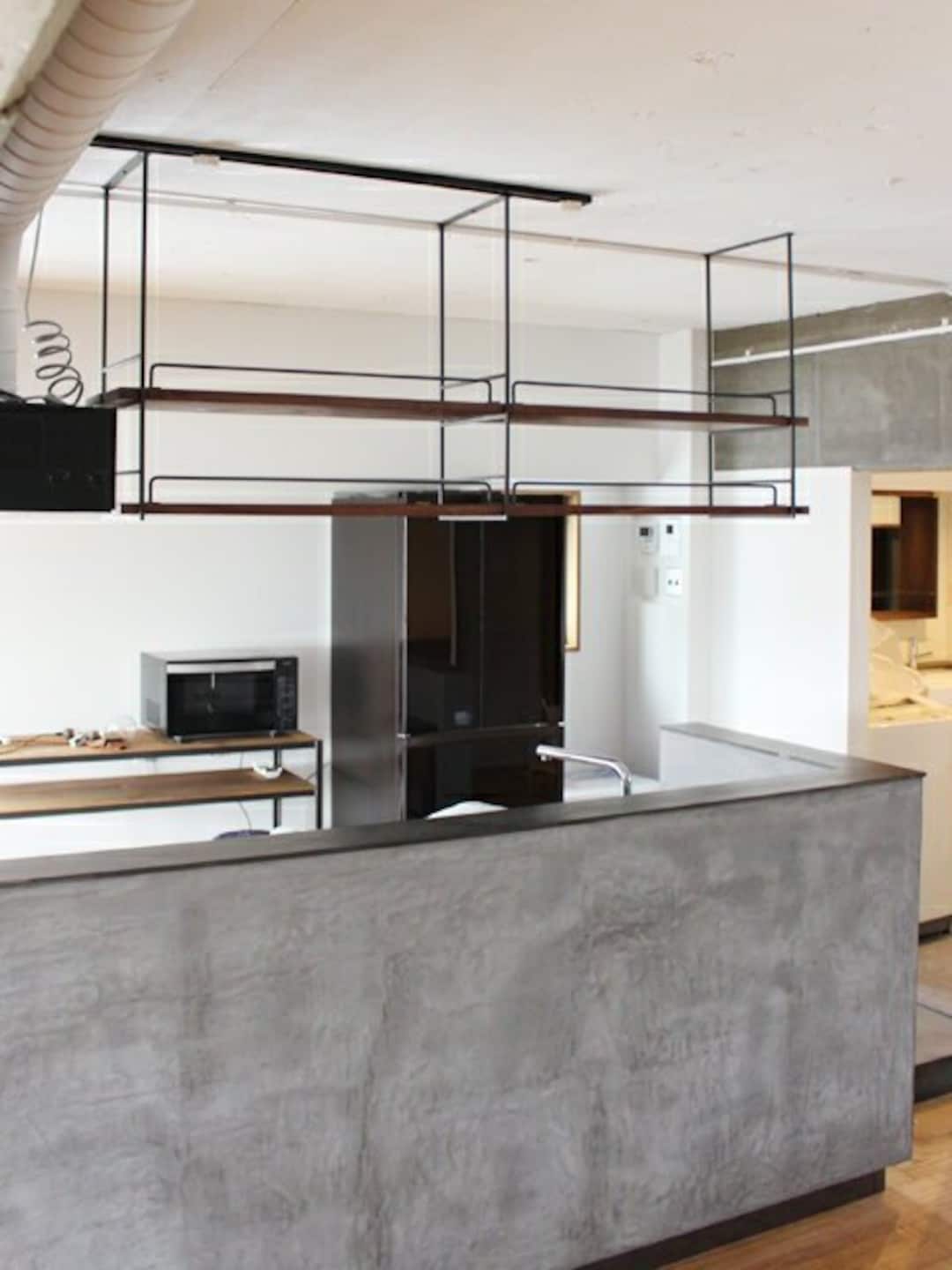 Black Matte Steel Ceiling Mount Storage Rack – Custom Size Display ...