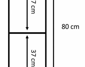 2 steel frames, Ceiling-Mounted Floating Shelf Brackets, Any size to order.