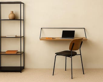 Werken op afstand, op maat gemaakt houten bureau - ontwerp executive werkplek