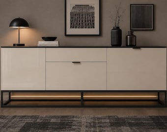 Stahlrahmen für IKEA HAVSTA Sideboard | Metallgestell Möbel | Industrial Untergestell | Modernes Möbel Upgrade