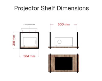 2 Custom-Built Steel Frame Brackets – Ceiling Floating Shelves