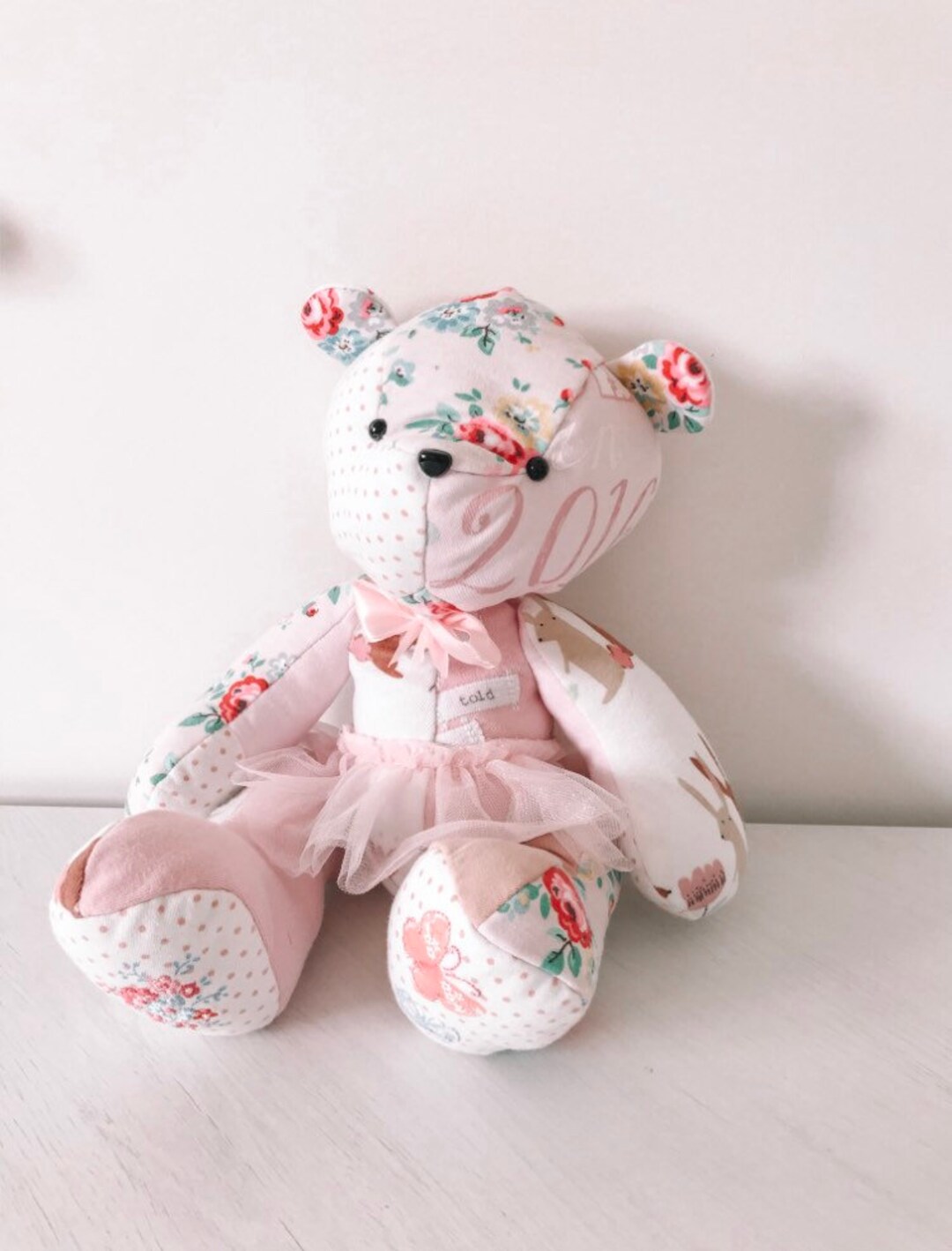 Patchwork Memory Bear/keepsake Bear Etsy UK