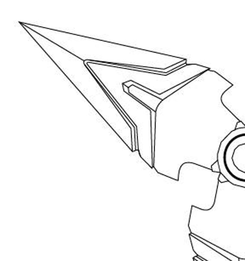 Overwatch Genji Shuriken Blueprint - Etsy