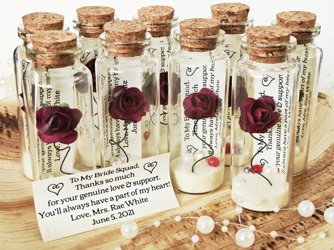 Wedding Favours for Guest, Personalized Text, Message in a Bottle ...