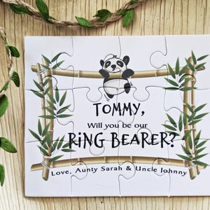 Proposal card, Ring Bearer Proposal Puzzle, Ring Bearer/Page Boy Gift, Groomsmen Proposal, Wedding Favors, Wedding Proposal