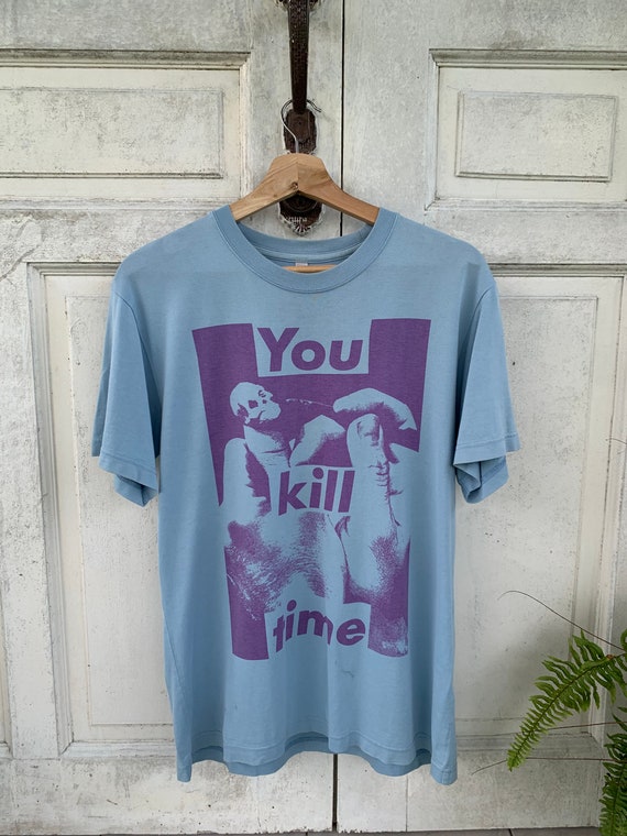 Vintage Barbara Kruger You Kill Time T Shirt L Pop Art 90s - Etsy